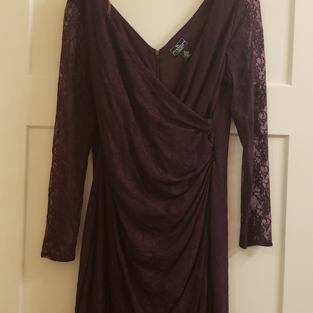 American Living; fitted Long sleeved Lace dress